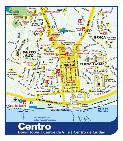 Image result for street map of lisbon city centre