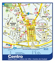Lisbon Downtown Tourist Map