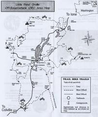 Little Pend Oreille Off Road Vehicle (ORV) Area Map
