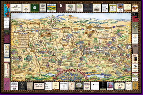 Livermore Winery Tour Map