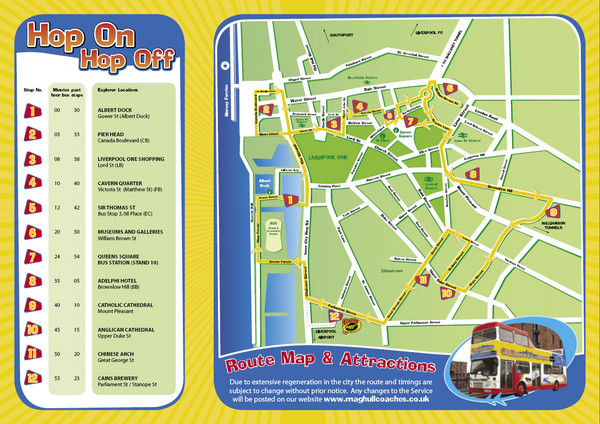 Liverpool Bus Tour Map