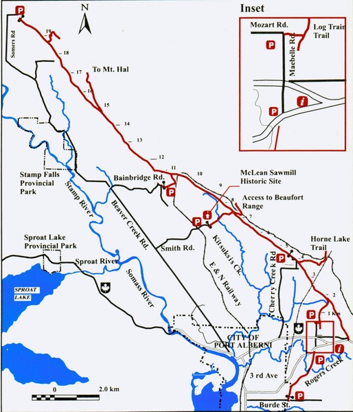Log Train Trail Map