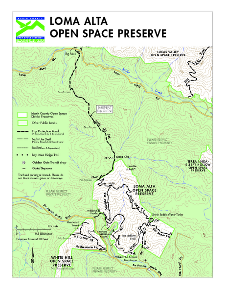 Loma Alta Preserve Map