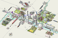 London 2012 Olympic venues map