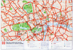 London Bus and Tourist Map