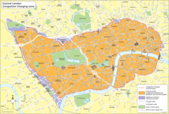 London Congestion Zone Map