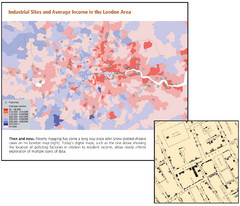 London Income and Industrial Plants Map