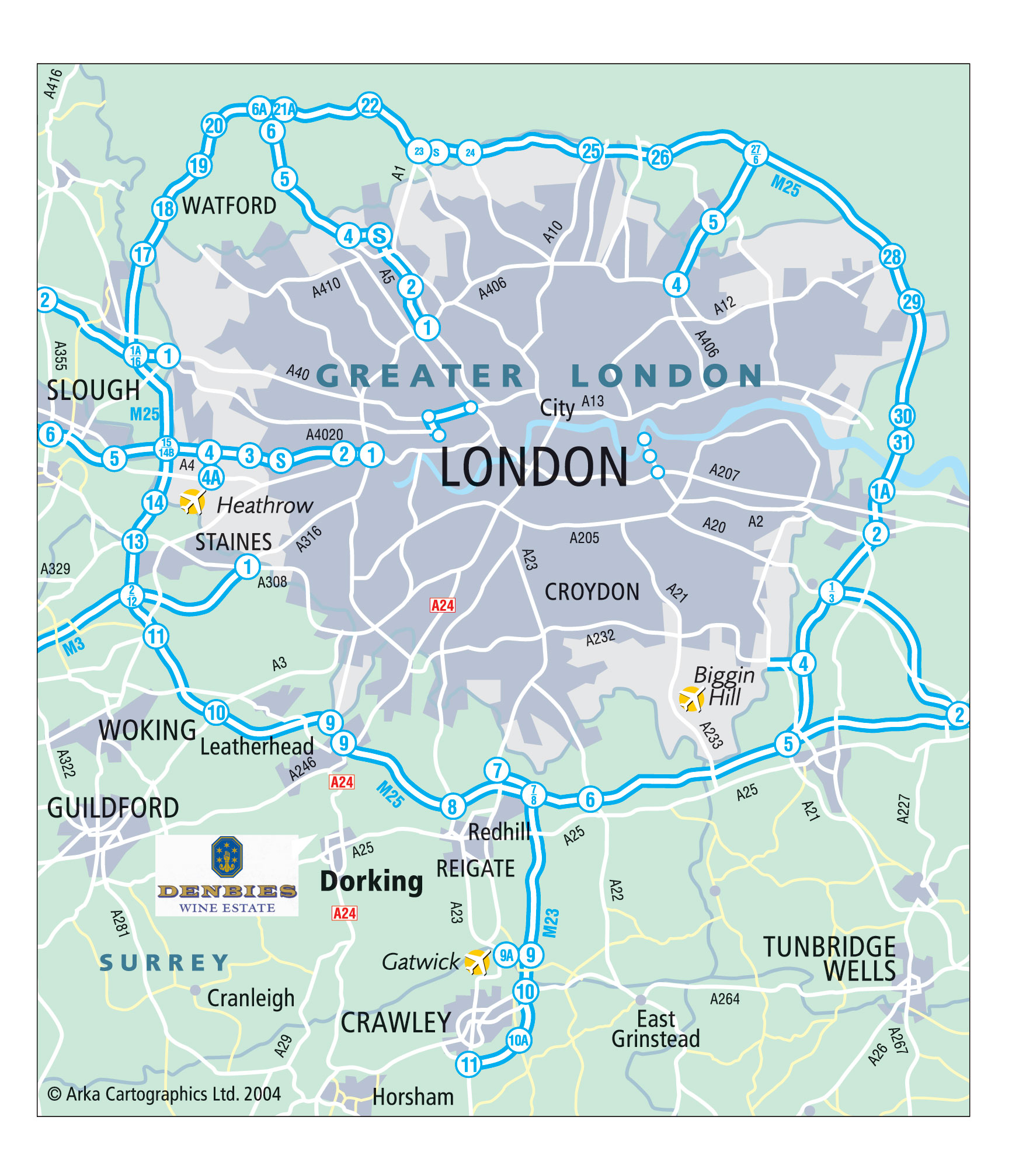 Map London England