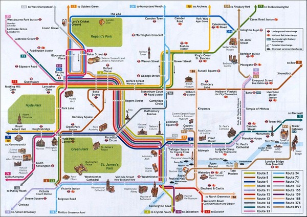 London Tourist Map