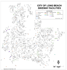 Long Beach Bike Routes Map
