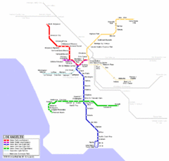 Los Angeles Train Map