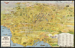 Los Angeles – the wonder city of America (1934) Map