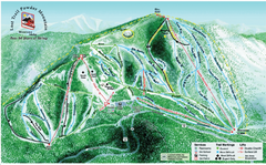 Lost Powder Mountain Ski Trail Map