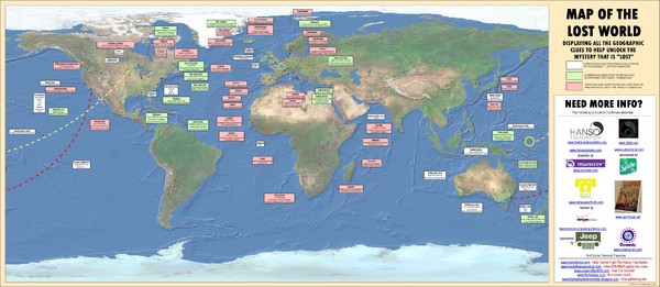 Lost TV Show World Map