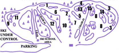 Lost Valley Ski Area Ski Trail Map