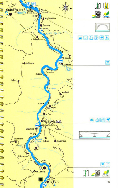 Lot River Canoe Route Map