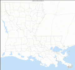 Louisiana Zip Code Map