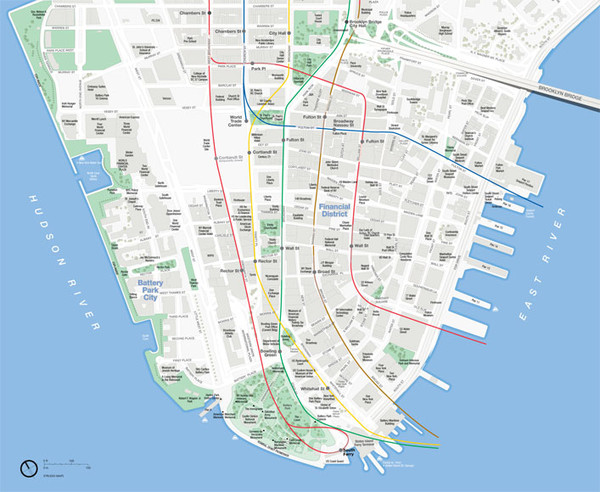 Lower Manhattan Map