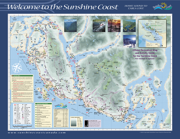 Lower Sunshine Coast Recreation Map