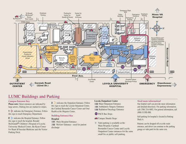 Loyola University Medical Center Map