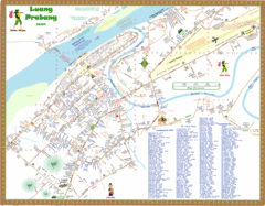 Luang Praban Area map Luang Praban Area map