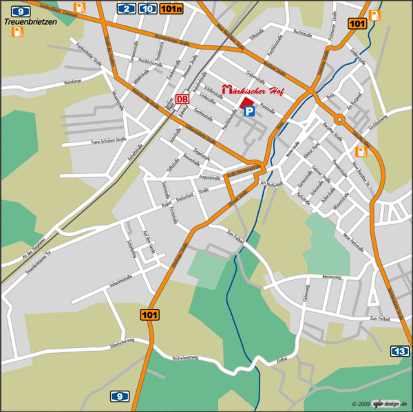 Luckenwalde Map