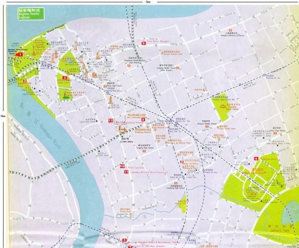 Lujiazui Tourist Map