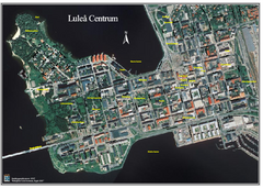 Lulea Center Aerial Map