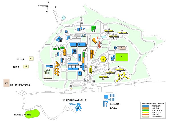 Luminy Campus Map