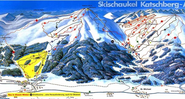 Lungau Ski Trail Map
