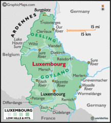 Luxembourg Map Luxembourg Map