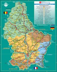 Luxembourg Tourism Map
