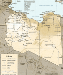 Lybia Map Lybia Map