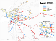 Lyon Metro Map