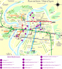 Lyon Tourist Map