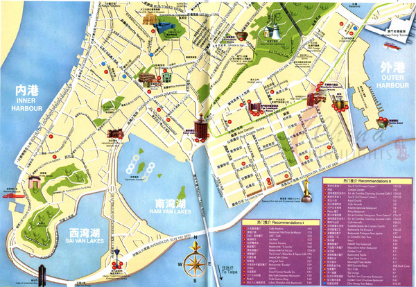 Macau Tourist Map