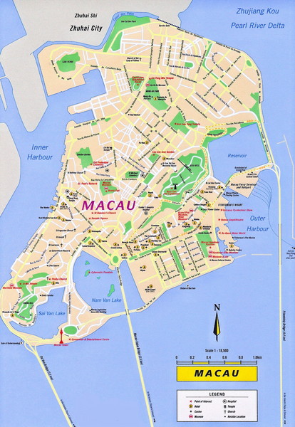 Macau Tourist Map