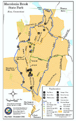 Macedonia Brook State Park trail map