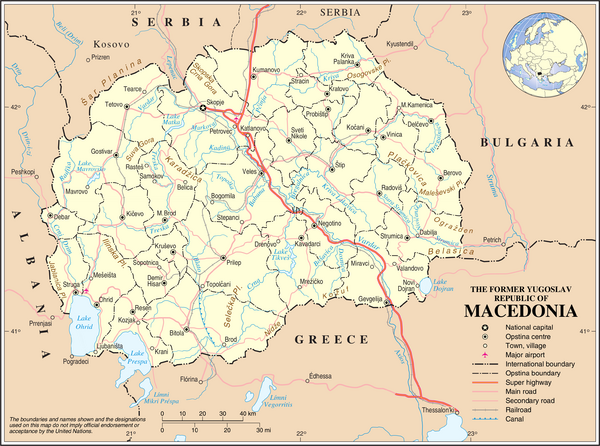 Macedonia Overview Map
