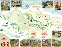 Machu Picchu tourist map Machu Picchu tourist map
