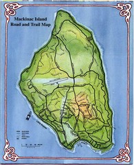 Mackinak Island Road and Trail Map