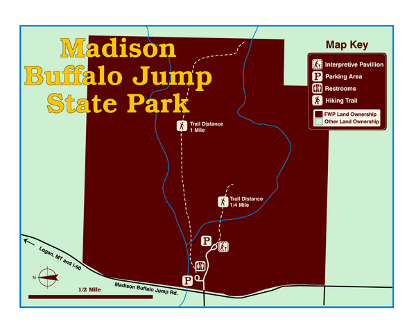 Madison Buffalo Jump State Park Map