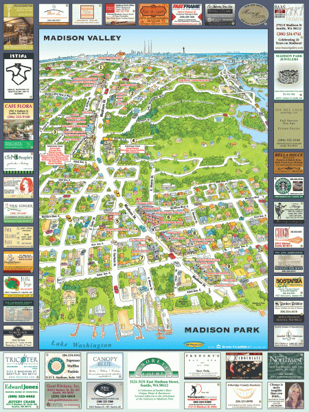 Madison Park tourist map