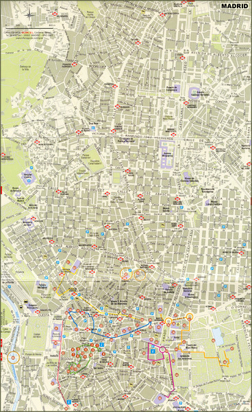 Madrid City Center Map