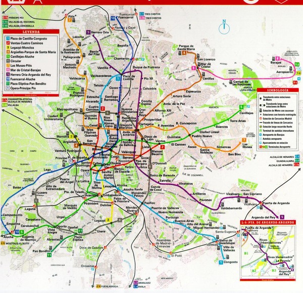 Madrid Transit Map