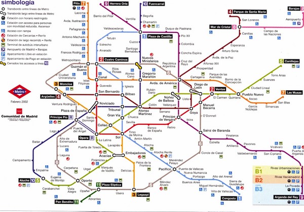 Madrid Underground Map