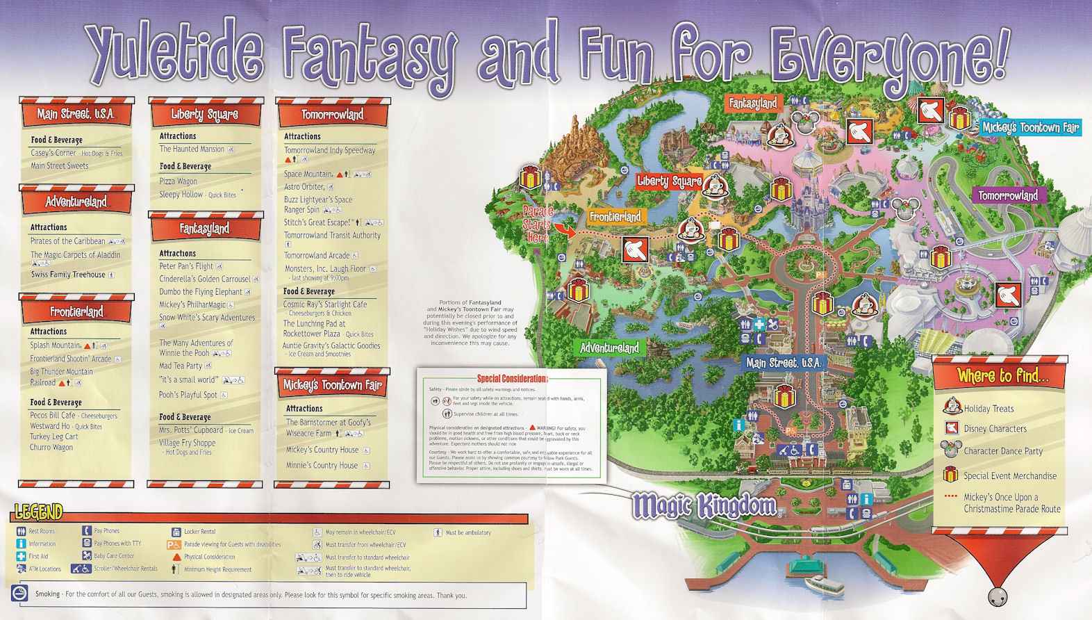 Disney world magic kingdom official map stlwera