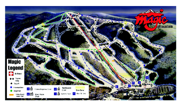 Magic Mountain Ski Trail map