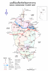 Maha Sarakham Tourist Map