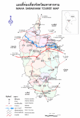 Maha Sarakham Tourist Map Maha Sarakham Tourist Map